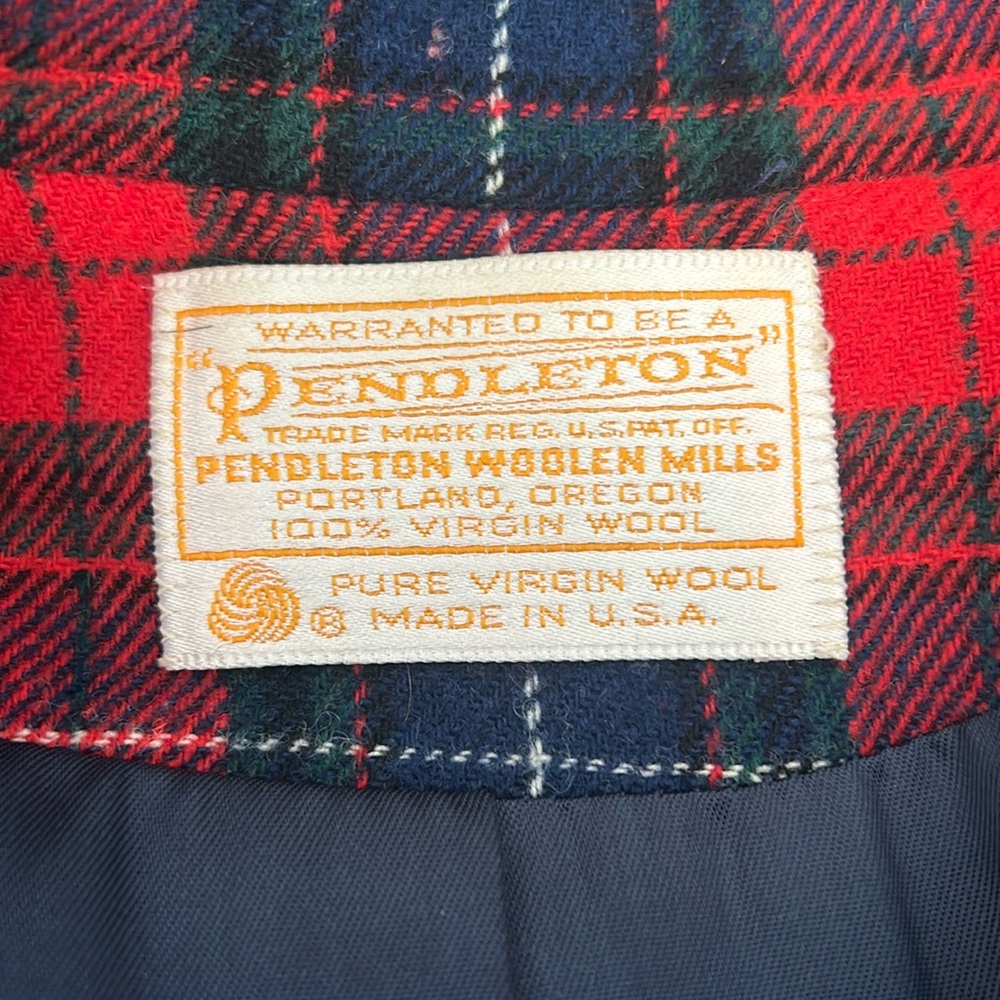 Vintage Three Button Pendleton Plaid Blazer - image 2